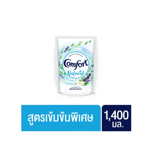 unilever น้ำยาปรับผ้านุ่ม คอมฟอร์ทเนเชอรัล ขนาด 6x1400มล สีฟ้า