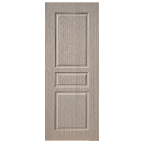 BWOOD ประตู VINYL บานทึบลูกฟัก Eco series ขนาด90x200ซม. WHITE OAK (เจาะ) LBENR002 REVO
