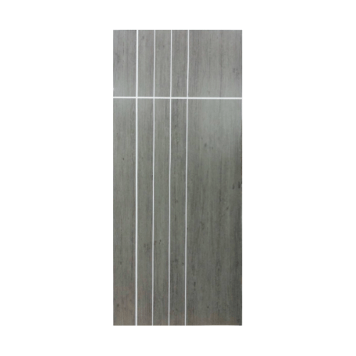 Masterwood ประตู VINYL เซาะร่อง ขนาด 70x200 Gray Oak เจาะ LMNM08