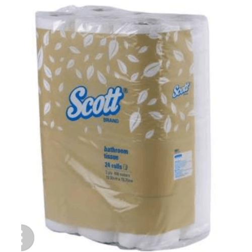 Scott กระดาษชำระม้วนเล็ก 2ชั้น 9.8cm.x17m. (24ม้วน/แพ็ค)