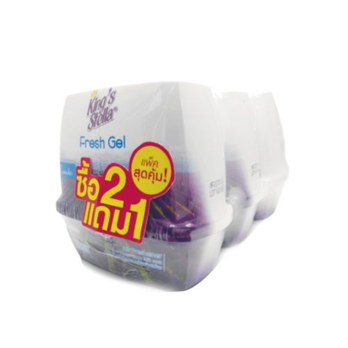 Kings Stella เจลปรับอากาศเฟรช Lavender 180g. 2 แถม 1 สีม่วง