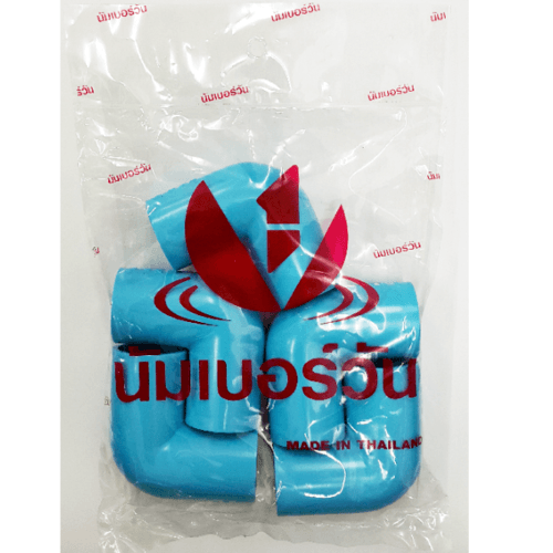 NUMBER ONE ข้องอ 90 หนา 1(25) ชั้น 13.5  (แพ็ค 5) สีฟ้า