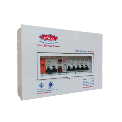 CEO เครื่องตัดไฟฟ้า 63A 5 ช่อง รุ่นป้องกันฟ้าผ่า SPD