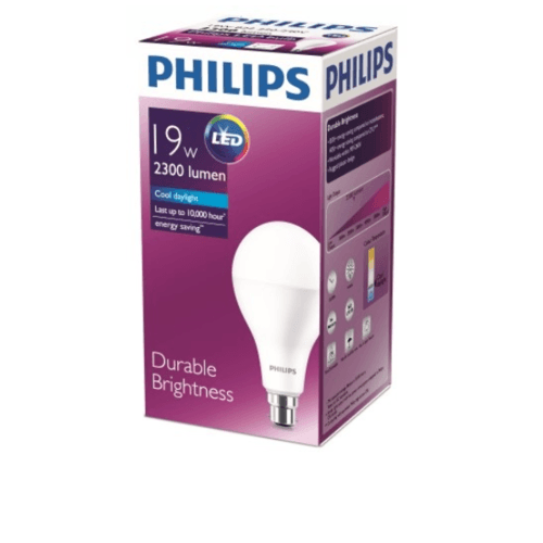 PHILIPS หลอดแอลอีดี บัลบ์ 19 วัตต์ E27 6500K A80 1CT/6AU สีขาว
