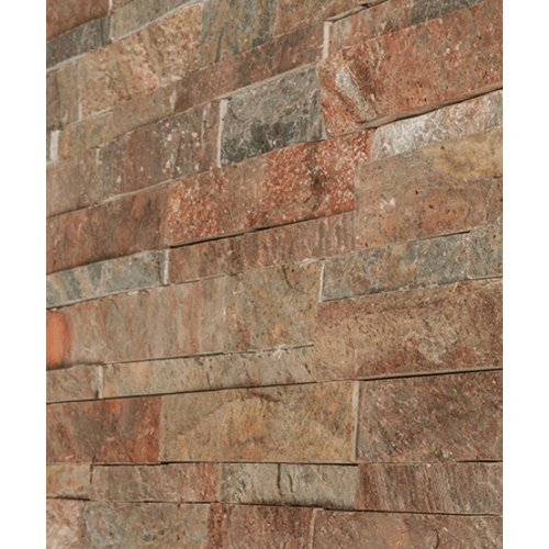 หินธรรมชาติ 15x60 ซม.หินกาบจิ๊กซอคอปเปอร์ ควอตซ์ รุ่น NSD-GSE-019-1560