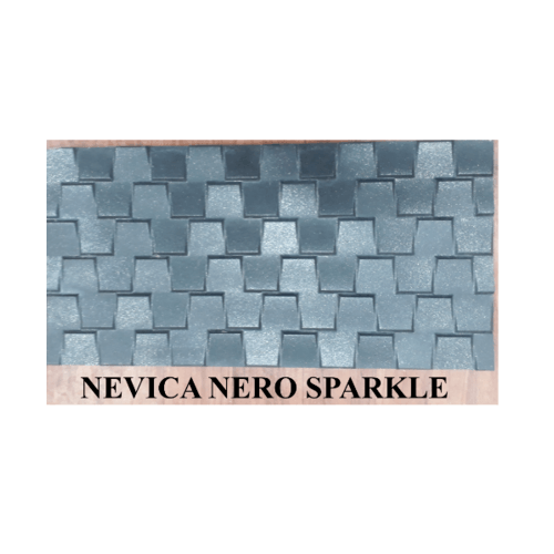 กระเบื้องภชา กระเบื้องแกรนิตโต้ 30x60 (8P) A. NEVICA NERO SPARKLE สีดำ