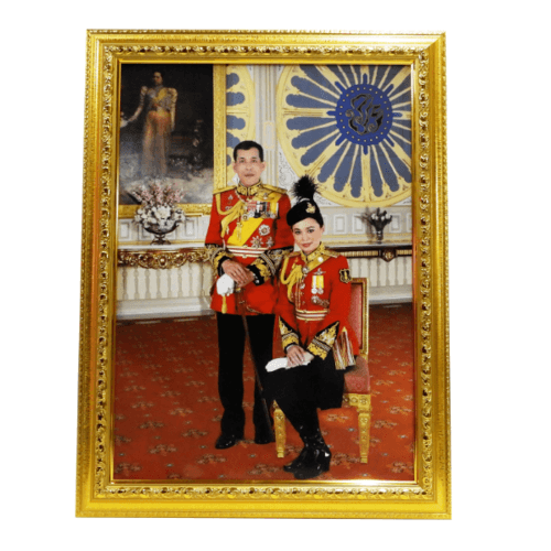 Anchalee frame ภาพร.10+ราชินี A17 ขนาด15”x21”