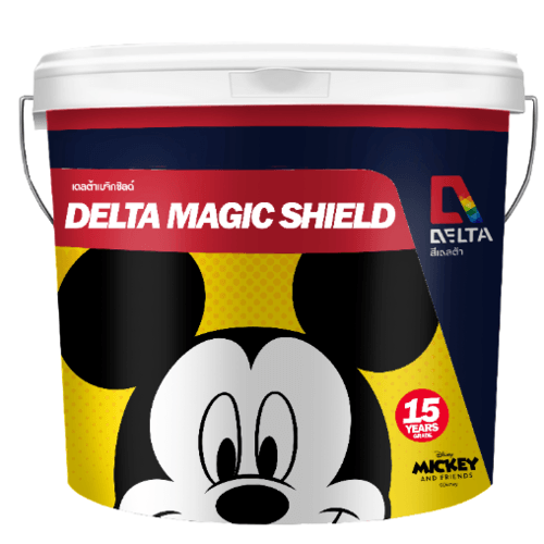 Delta สีน้ำอะครีลิค เดลต้าเมจิกชิลด์ ทาภายใน กึ่งเงา เบส C 9 ลิตร