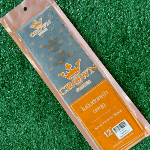 CROWN ใบมีดตัดหญ้ามงกุฎ พรีเมียม 12 นิ้ว x 2.0 มม. สีขาว