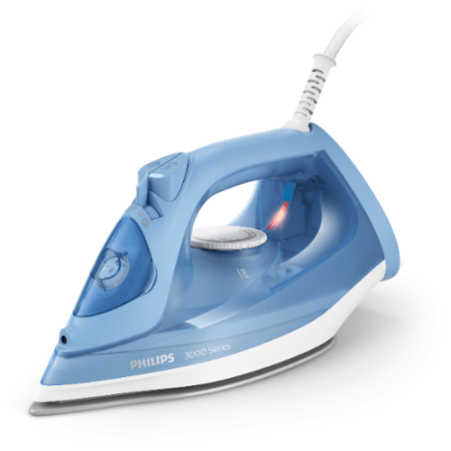 PHILIPS เตารีดไอน้ำ 2200 วัตต์ รุ่น Iron DST3020/20 สีฟ้า