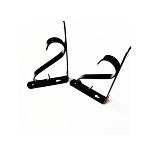 ฉากรับชั้นเหล็ก  PQS-TJ2126 19*2.5*24cm สีดำ