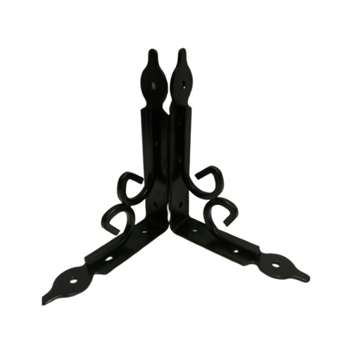 ฉากรับชั้นเหล็ก  PQA-TJ2008 14*2.5*11cm สีดำ