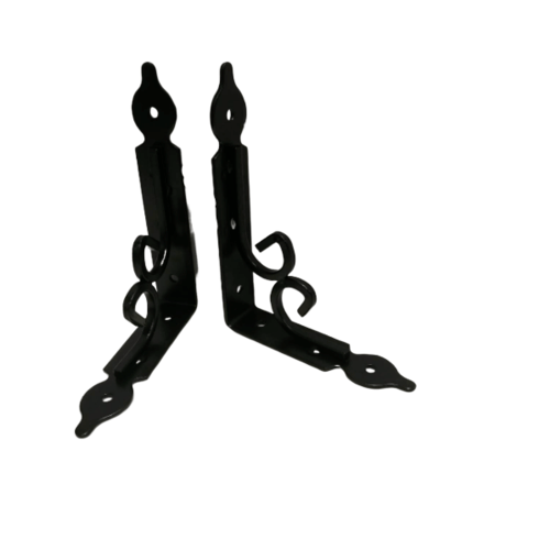 ฉากรับชั้นเหล็ก  PQA-TJ2008 14*2.5*11cm สีดำ