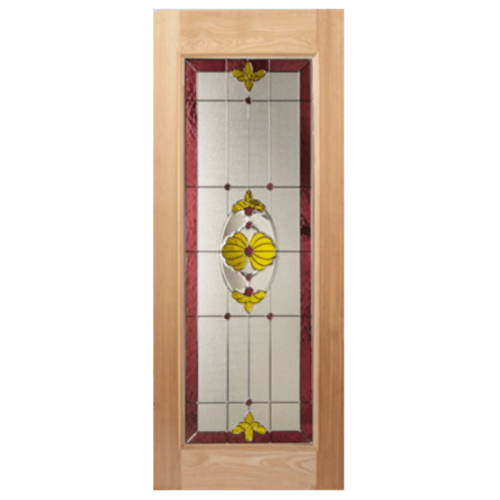 ประตูไม้นาตาเซีย Lotus-05 90x200