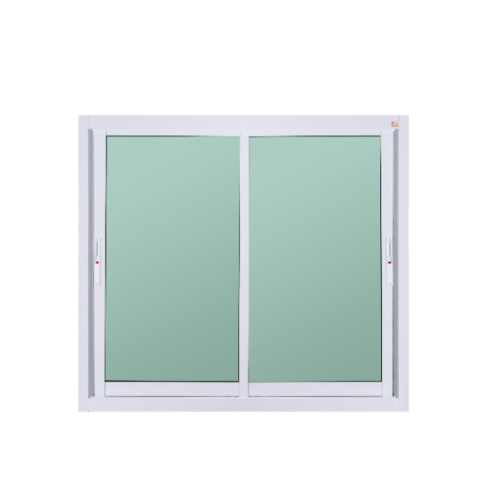 (AS) A PLUS LIKE หน้าต่างอะลูมิเนียม บานเลื่อน SS LIKE-006 120x108ซม. สีขาว ไม่มีมุ้ง