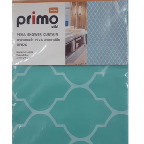 វាំងននបន្ទប់ទឹក PEVA 180x180cm ស៊េរី DF026 Primo