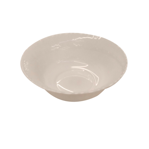 ADAMAS จานโอปอลขอบริ้ว 9 HBDW90B-H0 สีขาว