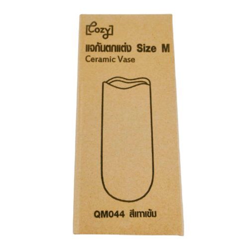 COZY แจกันตกแต่ง Size M QM044 สีเทาเข้ม