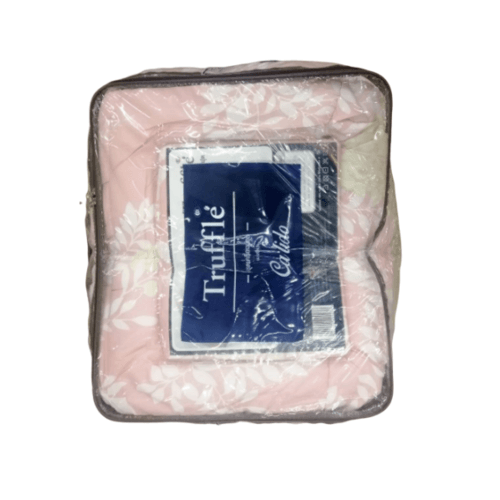Truffle ชุดผ้าปูที่นอน 5ฟุต 5ชิ้น พร้อมปลอกผ้านวม BD-63-2 สีชมพู