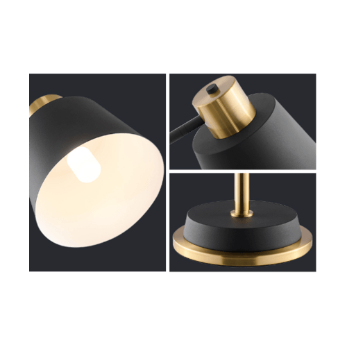 EILON โคมไฟตั้งพื้น Loft ขั้ว E27 รุ่น MD89 สีดำ-ทอง