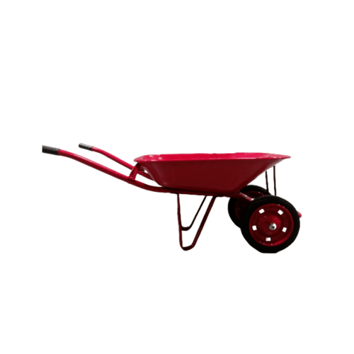 TUF รถเข็นปูนล้อคู่ (ล้อตัน) รุ่น WB-DR150/SO (รับน้ำหนัก150kg.) สีแดง
