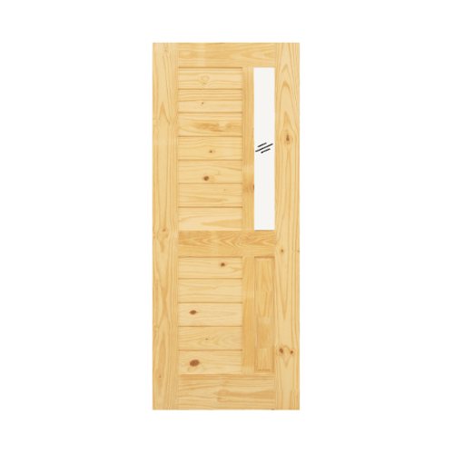 D2D ประตูไม้สนนิวซีแลนด์ ขนาด 90x200 ซม. Eco Pine-012