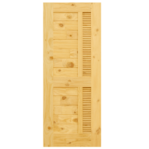 ประตู รุ่น Eco Pine-019(สนนิวซีแลนด์)ขนาด 80x200cm.