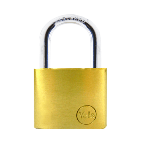 YALE กุญแจคล้องทองเหลือง ห่วงสั้น 50 มม. รุ่น YE1/50/126/1 สีทองเหลือง