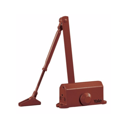 YALE โช๊คอัพประตูระบบตั้งค้างได้ รับน้ำหนัก 40-80 กก.รุ่น VC7722H-BN สีน้ำตาล