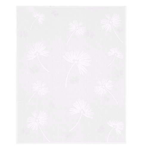 DURAGRES กระเบื้องเซรามิคปูผนัง 8x10 นิ้ว ดอกหญ้า-ขาว Gloss (20P)