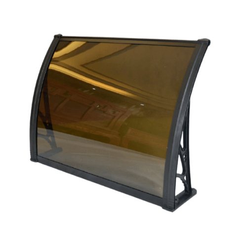 WELLINGTAN ชุดกันสาดโพลีคาร์บอเนต NHBK02-1 ขนาด 80x120 ซม. 6มม. สีชา