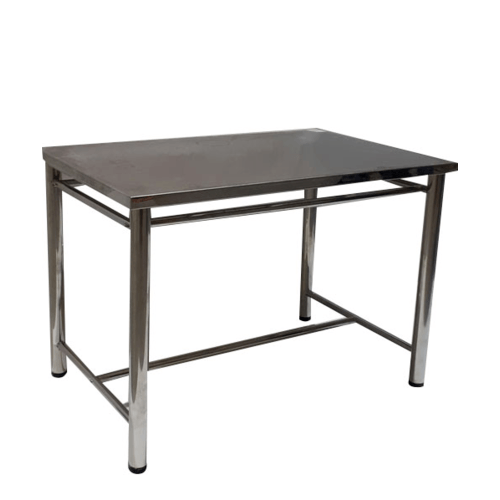 โต๊ะสแตนเลส (ถอดขาประกอบได้) BXGZ01 110x70.2x75.7 cm. สีเงิน