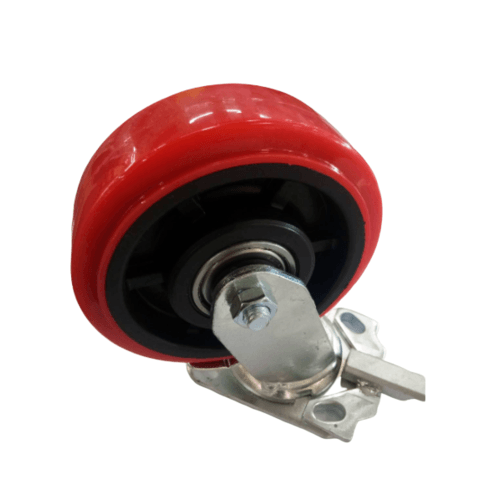 KAMPER ลูกล้อโพลียูรีเทน (PU) แป้นหมุน - มีเบรค รุ่น 1014-152B