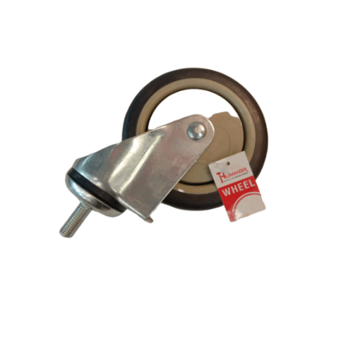 KAMPER ล้อ TPR เกลียวหมุน 3นิ้ว (77มม) รุ่น 4206-77