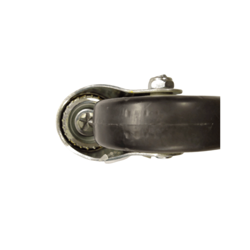 KAMPER ล้อ TPR เกลียวหมุน  มีเบรค 3นิ้ว (77มม) รุ่น 4207-77B