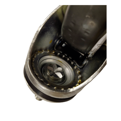 KAMPER ล้อ TPR เกลียวหมุน  มีเบรค 3นิ้ว (77มม) รุ่น 4207-77B