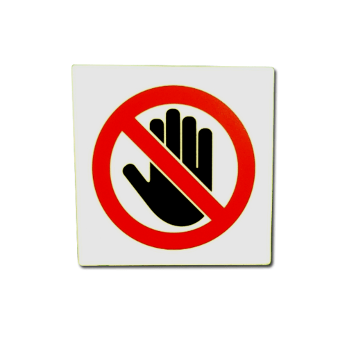 ป้ายPP (ห้ามแตะ) SGB1101-10 ขนาด 10x10 ซม.