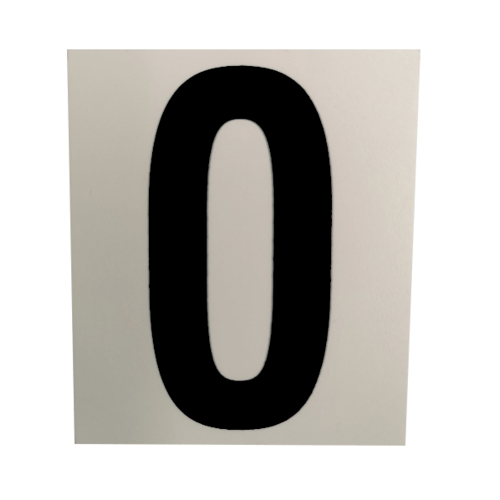 ป้ายPP (ตัวอักษร O) SGB1105-15 ขนาด 4.7x5.5 ซม.