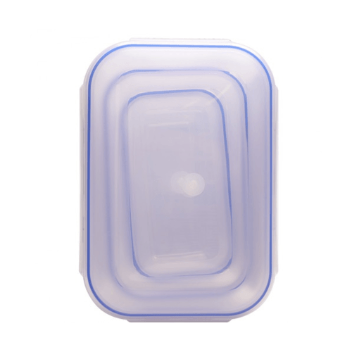 GOME  ชุดกล่องถนอมอาหารพลาสติกทรงเหลี่ยม 580ML/1300ML/2500ML 3 ชิ้น/แพ็ค EYYZ12 สีน้ำเงิน