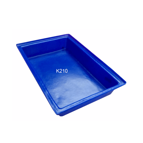 ฉลาม S&P ถาดสีเหลี่ยมขนาดเล็กขนาด 18ลิตร. K210 สีน้ำเงิน