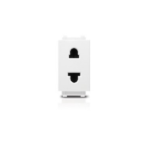 เต้ารับไฟฟ้าเดี่ยว 2 สาย ลีฟ มีม่านนิรภัย LeafStyle Simplex 2P US-EU socket PHILIPS