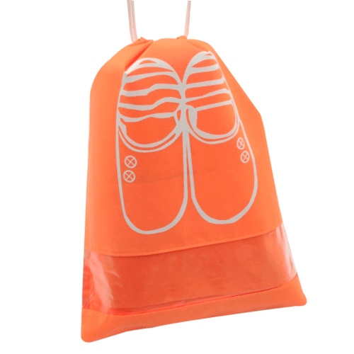 ถุงผ้าใส่รองเท้า Size-M&L สีส้ม แพ็ค 10ใบ FCJ003-OG