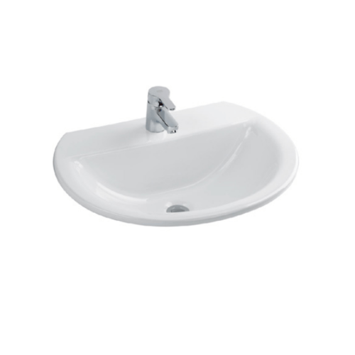 American Standard อ่างล้างหน้าฝังบนเคาน์เตอร์ **ไม่รวมก๊อกน้ำ** รุ่น คอนเซ็ปสเฟีย TF-0452-WT