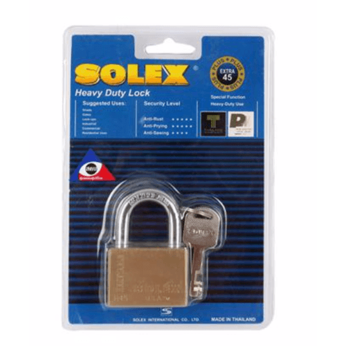 SOLEX กุญแจคล้อง รุ่น EXTRA-L NEWPLUS ขนาด 45MM.