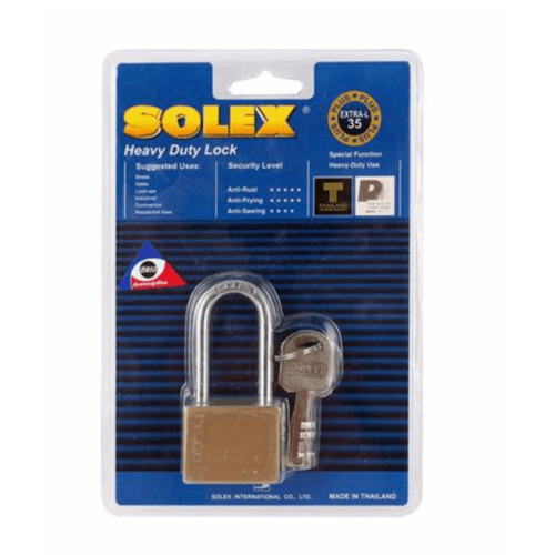 SOLEX กุญแจสายยู รุ่น EXTRA-NEWPLUS ขนาด 35MM.