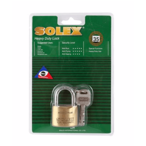 SOLEX กุญแจคล้อง รุ่น MACH II PLUS ขนาด 35มม.