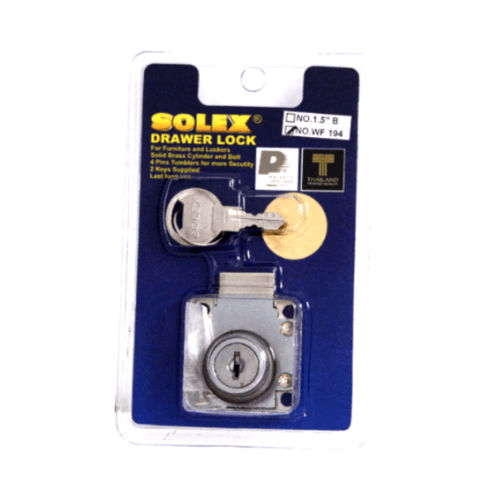 SOLEX กุญแจลิ้นชัก WF194 (แผง)