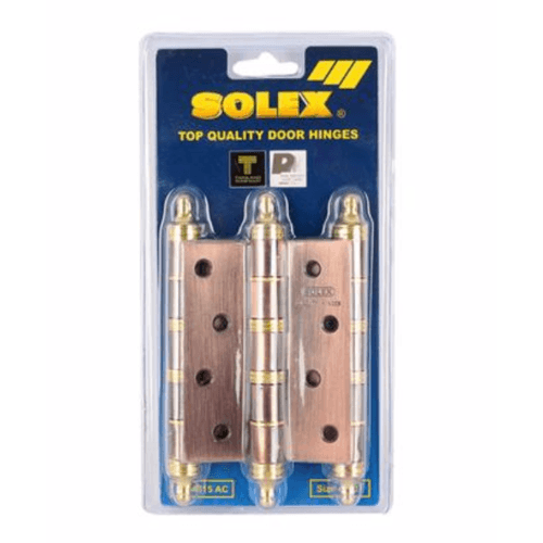SOLEX บานพับแกนใหญ่ (แผง) 4315ACB ทองแดง