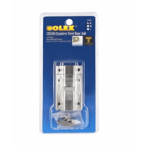 SOLEX กลอนห้องน้ำสแตนเลส 4 สีโครเมี่ยม