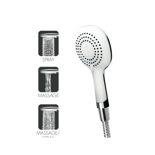 WSP ชุดฝักบัวสายอ่อน 3 ระดับ รุ่น WSP-303 สีขาว